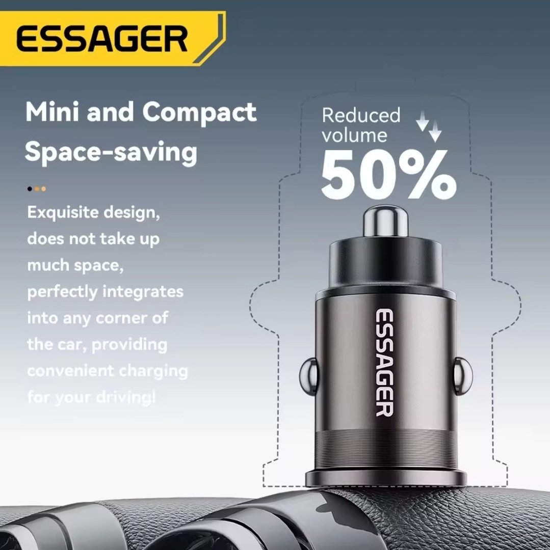 Cargador de Auto ESSAGER 45W (Sin Cable) - Imagen 3